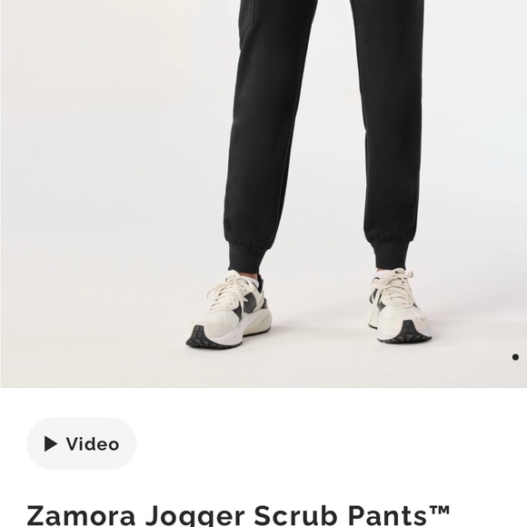 Figs Black Jogger Scrub Pants - Picture 1 of 3